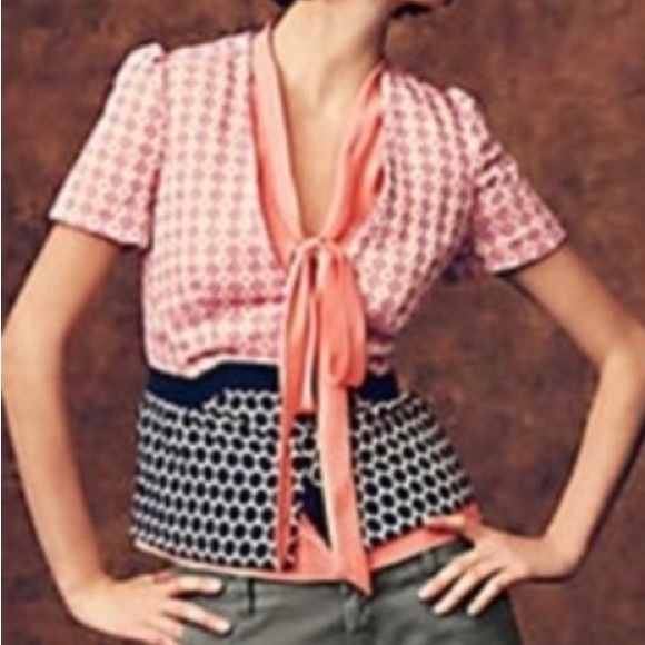 Elevenses Sprinkling of Pink size 0 short sleeve jacket from Anthropologie - Picture 3 of 7